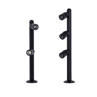 Boyid – Nouvelle lampe LED moderne noire en aluminium à trois têtes réglables pour éclairage de vitrine à bijoux, petits spots