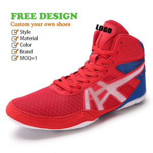 Chaussures de lutte professionnelles blanches personnalisées chaussures de sport d'été légères maille faire votre propre marque pour la boxe baskets de gymnastique - Product Image 2