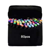 Sélectionnable professionnel intérieur 60 couleurs double art stylos à colorier fine double pointe art alcool pinceau marqueur couleur stylo ensemble