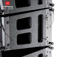 HYANKA PL-210 Altavoces de arreglo lineal activos de plástico de 2x10 pulgadas, amplificador Clase D de 450W RMS, arreglo lineal profesional para escenario