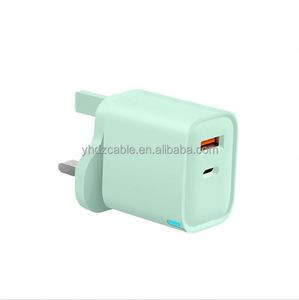 US EU UK 3-pin <b>Plug</b> 20W USB Wall Charger TYPE C <b>Fast</b> <b>Charging</b> Head for IPhone, Samsung, Huawei <b>Charging</b> Head - Product Image 3