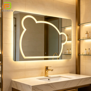 Miroirs de salle de <span class=keywords><strong>bain</strong></span> modernes à fixation murale, miroir de vanité sans cadre, miroir de salle de <span class=keywords><strong>bain</strong></span> éclairé par LED, miroir rétroéclairé pour projet hôtelier, vente en gros - Product Image 1