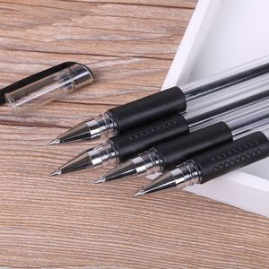 Stylo gel standard européen 0,5 mm, pointe en tungstène, coque en plastique, pour bureau et école, options d'encre noire, rouge et bleue - Product Image 4