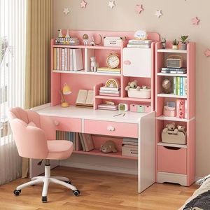 Mesa de Estudio para Estudiantes, Escritorio Infantil, Librería, Conjunto de Mesa y Silla Combinados, Mesa de Escritura Infantil Simple para Dormitorio - Product Image 1