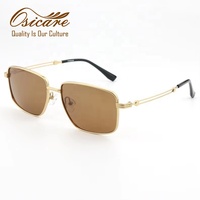 Lunettes de soleil en titane de haute qualité pour hommes, montures larges polarisées, lunettes de soleil de luxe pour homme, teinte noire