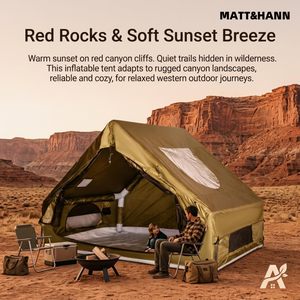 Outdoor Waterproof Portable Inflatable Air <b>Tent</b> for Camping Hiking Four-season Automatic Assembly Foldable <b>Large</b> Capacity - Product Image 2