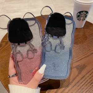 Étui de téléphone de luxe Zeniqeen personnalisable en TPU électroplaqué avec paillettes pour 15 Pro Max avec un design de personnage de dessin animé - Product Image 6