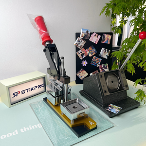 2"x2" (50x50mm) DIY Square Metal Photo Fridge Magnet <strong>Making</strong> Machine Manual Button <strong>Badge</strong> <strong>Making</strong> Machine <strong>Kit</strong> - Product Image 1