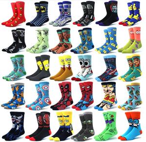 Dropshipping Chaussettes <span class=keywords><strong>Spider</strong></span> Iron Bat <span class=keywords><strong>Man</strong></span> Marvel Superhero <span class=keywords><strong>Comics</strong></span> Chaussettes Vente en gros Nouveauté Personnage Anime Cartoon Crew Chaussettes - Product Image 6
