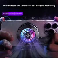 SL33 Clip arrière magnétique à affichage numérique de radiateur de téléphone portable de forme spéciale adapté au refroidissement de jeu en direct de téléphone portable