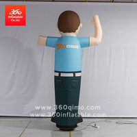 Haute qualité personnalisé 3M géant publicité ondulant ciel danseur gonflable pour danseurs d'air pour la Promotion avec accessoire de ventilateur