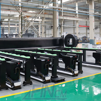 Mesin Pemotong Laser Profil Pipa Persegi dan Bulat FINCM Heavy Duty 12m untuk Proses Pengelasan Logam Baja Konstruksi dalam Skala Batch