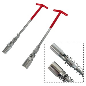 Llave de bujías con cabezal flexible para reparación de automóviles / Llave de bujías con mango en T de plástico - Product Image 2
