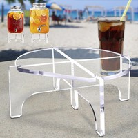 Support de distributeur de boissons en acrylique, présentoir multifonctionnel pour bidons d'eau, gâteaux, plantes, idéal pour les fêtes et la restauration