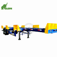 Semi-remorque porte-conteneurs 2 ou 3 essieux 20 pieds/40 pieds pour terminal portuaire