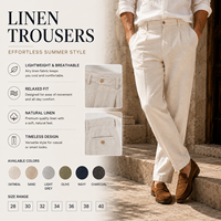 Pantalon en lin premium pour homme, coupe décontractée, jambe droite, pantalon décontracté d'été pour la plage, les vacances et le quotidien