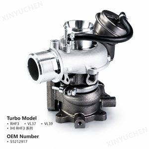 Turbocompressore RHF3 VL37 VL39 55212917 per Fiat Bravo Grande Punto <span class=keywords><strong>Alfa</strong></span> <span class=keywords><strong>Romeo</strong></span> MiTo Giulietta 1.4 T-Jet <span class=keywords><strong>16V</strong></span> - Product Image 1
