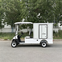 Chariot de golf électrique blanc longue portée personnalisable 60V pour usage commercial