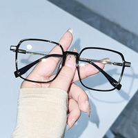 Nouvelles Lunettes de Lecture Anti-Lumière Bleue Style Coréen, Monture Carrée Classique Rouge Unie, Légères, Unisexe, Idéales pour Visages en Forme de Diamant