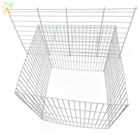Cage à poulets carrée en PVC, diamètre du fil 3mm/4mm, taille 90*90*90, cage pour coqs de combat