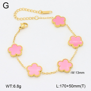 <span class=keywords><strong>Pulsera</strong></span> GPPDLUCK de Alta Calidad en Acero Inoxidable Bañada en Oro de 18k con Ágata Exquisita, Joyería Clásica de la <span class=keywords><strong>Suerte</strong></span> a la Moda para Mujer - Product Image 5