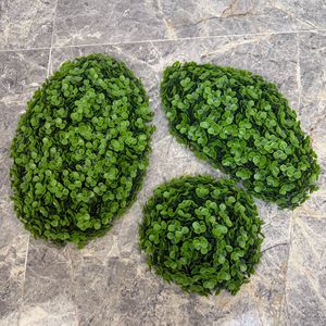 Blocs de gazon synthétique en plastique, boules de gazon, feuilles de Milan, gazon moelleux, décoration murale végétale intérieure, plantes artificielles - Product Image 4