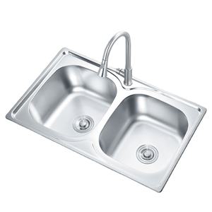 Doppio supporto a parete 80x50cm bagno lavello da <span class=keywords><strong>cucina</strong></span> <span class=keywords><strong>vasca</strong></span> con scarico - Product Image 1