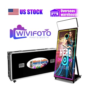 Machine pliante de cabine de <span class=keywords><strong>photo</strong></span> de <span class=keywords><strong>selfie</strong></span> d'écran de 65 pouces 43 dans la cabine de <span class=keywords><strong>photo</strong></span> de miroir <span class=keywords><strong>Instagram</strong></span> avec des médias sociaux - Product Image 2