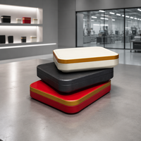 Boîte en métal carrée de grande taille personnalisée - Emballage haut de gamme pour le café et les cadeaux