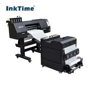 Obral Besar CMYK + W Pencetak Tinta PET Film Transfer Panas dengan Pengocok Bubuk dan Oven 30Cm DTF Pencetak Film Mesin Cetak Tekstil