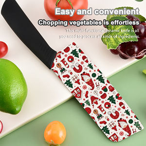 Ensemble de couteaux de cuisine à vendre, porte-couteaux, couteaux de chef tranchants, lames en céramique, manches en plastique, écologiques, vente en gros, livraison rapide - Product Image 2