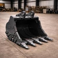 Alat Berat Excavator Attachment Heavy Duty Digging Bucket Kapasitas 1.5m untuk Excavator SY245H 25.5 Ton Pemotong Batu