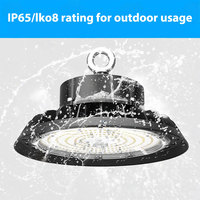 Lumière LED UFO High Bay 100W 150W 200W 240W pour entrepôt, usine, atelier industriel, lampe High Bay étanche IP66, ETL DLC