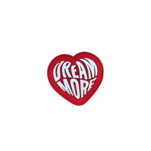 Parche de goma de PVC suave con forma de corazón personalizado, con textura acolchada y logotipo, para ropa y bolsos de moda. - Product Image 1