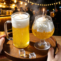 Neuartige Handgemachte Simulierte Bierkrug-förmige Duftkerze Großhandel Wohndekor Souvenirs Geschenke Gelee-Wachs Glasbecher Duftkerzen