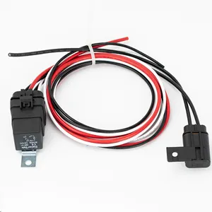 Automotive Pre-wired 12V JD1912 Waterproof Relay and ATC Blade Inline Fuse Holder Kit with Relay 12AWG 16AWG 3meter Cable Wire