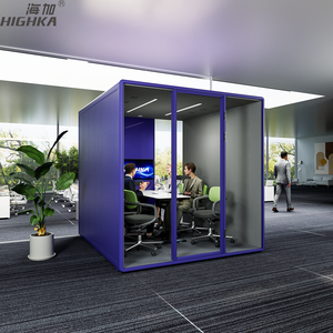 Professional Soundproof Studio Meeting Room Soundproof Booth 6 Person Work Soundproof Acoustic Pod Office Recording Booth - Product Image 6