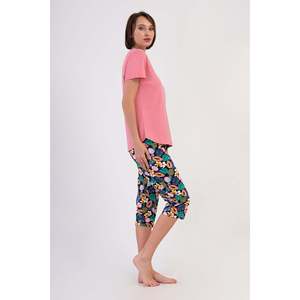 Combinaison de nuit ovale à manches courtes et col rond pour femme, taille XXL - Product Image 3