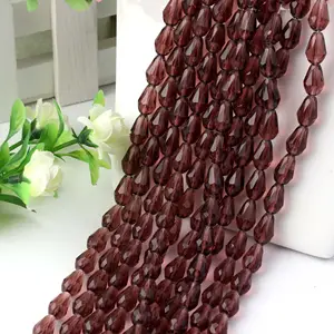 Wholesale Colorful Loose Glass Beads 6*8mm 8*12mm 10*15mm Waterdrop Crystal Glass Beads For Jewelry Making
