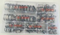 Assortiment de colliers de serrage miniatures en acier - Kit de 120 pièces pour usage industriel général