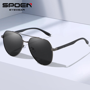 Gafas de sol SPOEN Aviator con montura metálica polarizadas UV400 para hombres que conducen - Product Image 1