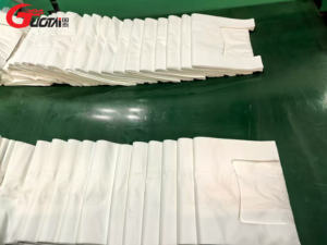 GUOTAI yüksek otomatik T-Shirt çanta yapma makinesi yaygın olarak kullanılan çevrimiçi teknik destek yeni durum plastik alışveriş kolu çantası - Product Image 3