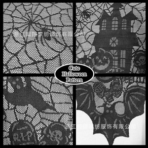 Mantel de Halloween con diseño de telaraña negra, en poliéster estampado, para decoración de fiestas, 137x182cm - Product Image 2