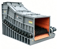 Crible à rouleaux en acier robuste sans vibrations avec moteur pour usine de préparation du charbon, fonctionnement sans poussière