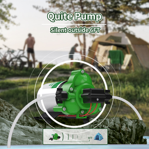 RV Máy bơm nước ngọt 12V DC tự mồi màng bơm nước 3.5 GPM với bộ lọc lọc và bộ điều hợp - Product Image 3