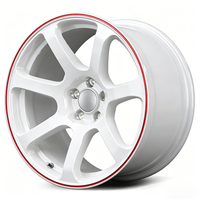 RAYS MID RACING R07 TypeS Velg Racing Custom Forged Alloy 16-24 Inch 4x100 untuk Honda CR-Z Mini Cooper Nissan Note Mitsubishi Colt