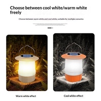 Lanterne de camping solaire OEM à manivelle, rechargeable USB-C, LED, en ABS, avec crochet, pour tente, éclairage extérieur d'urgence, portable, logo personnalisé