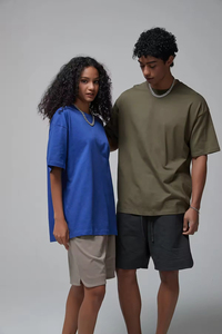 T-shirt de haute qualité imprimé 100% coton 230 GSM, t-shirt uni pour homme, t-shirt blanc uni unisexe, t-shirt de sport surdimensionné - Product Image 2