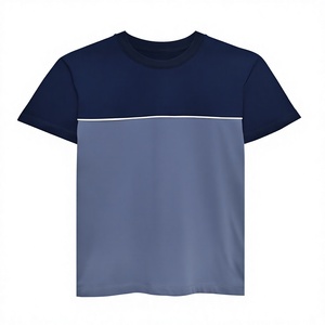 เสื้อยืดแขนสั้นผู้ชาย ผ้าฝ้าย 100% คอกลม ทรงลำลอง แต่งขอบตัดสี โลโก้ด้านหน้า น้ำหนัก 180 กรัม เนื้อผ้านุ่ม - Product Image 5
