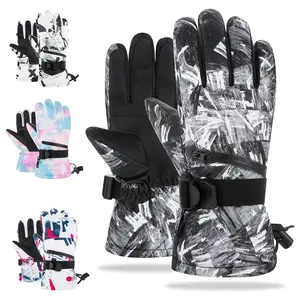 Ski Snow Gloves Waterproof Winter Warm Gloves Touchscreen anti slip with Pocket for Skiing Riding cycling